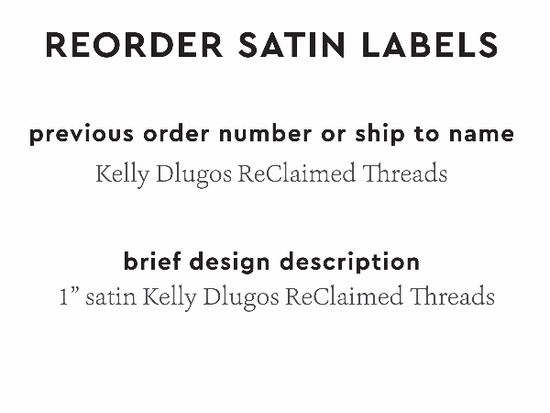 PPLR_HIDDEN_PRODUCT Reorder Previous Label Design - SATIN