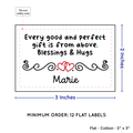 PPLR_HIDDEN_PRODUCT Double Heart Quote (2"x3" Cotton - 12 labels/set)