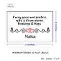 PPLR_HIDDEN_PRODUCT Double Heart Quote (2"x3" Cotton - 12 labels/set)