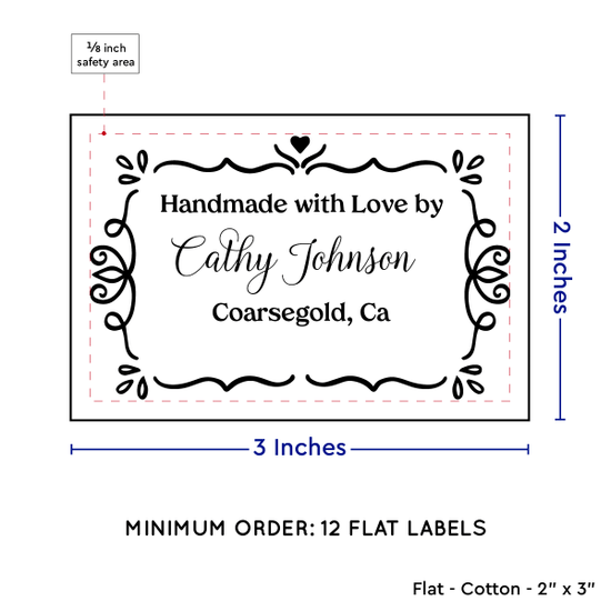 PPLR_HIDDEN_PRODUCT Swirl Accent Border (2"x3" Cotton - 12 labels/set)
