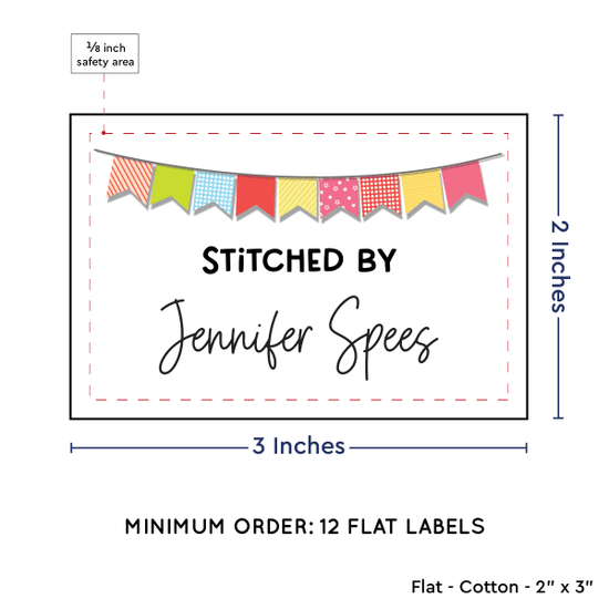 PPLR_HIDDEN_PRODUCT Colorful Banner (2"x3" Cotton - 12 labels/set)