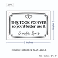 PPLR_HIDDEN_PRODUCT Frame Quote (2"x3" Cotton - 12 labels/set)