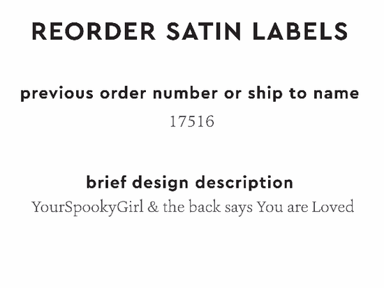PPLR_HIDDEN_PRODUCT Reorder Previous Label Design - SATIN