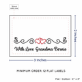 PPLR_HIDDEN_PRODUCT Double Heart Quote (2"x3" Cotton - 12 labels/set)