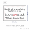 PPLR_HIDDEN_PRODUCT Double Heart Quote (2"x3" Cotton - 12 labels/set)