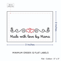 PPLR_HIDDEN_PRODUCT Double Heart Quote (2"x3" Cotton - 12 labels/set)