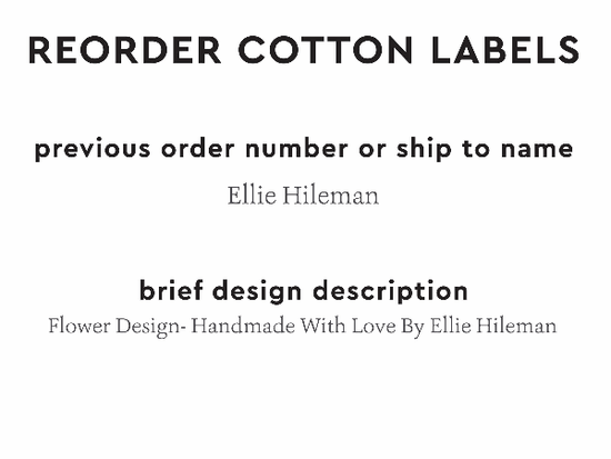 PPLR_HIDDEN_PRODUCT Reorder Previous Label Design - COTTON