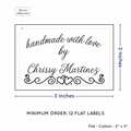 PPLR_HIDDEN_PRODUCT Double Heart Border (2"x3" Cotton - 12 labels/set)