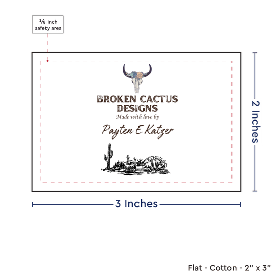 PPLR_HIDDEN_PRODUCT Print your Logo or Image on FLAT Cotton Tags