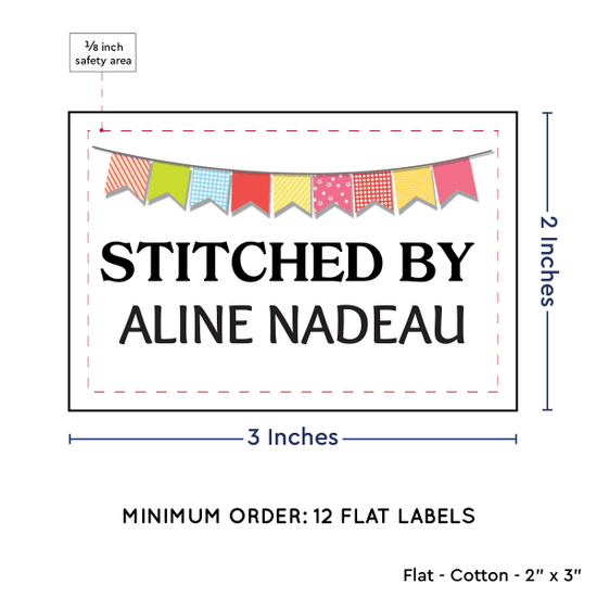 PPLR_HIDDEN_PRODUCT Colorful Banner (2"x3" Cotton - 12 labels/set)