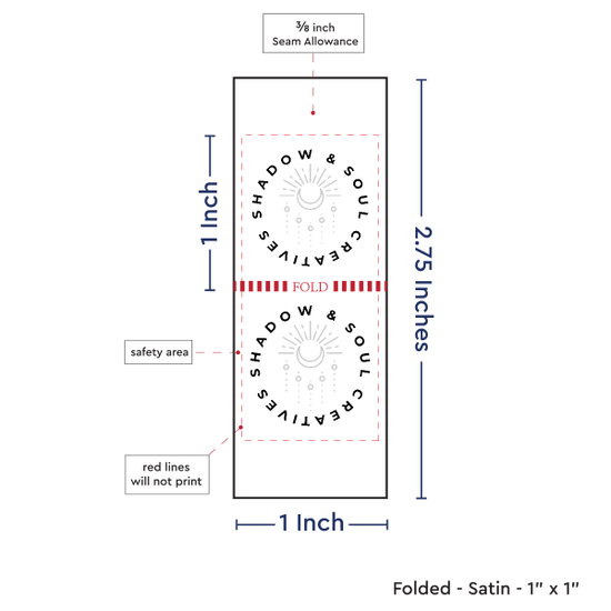 PPLR_HIDDEN_PRODUCT Print Your Logo/Image on Satin Tags (1" wide - Satin)