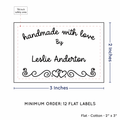 PPLR_HIDDEN_PRODUCT Double Heart Border (2"x3" Cotton - 12 labels/set)