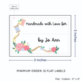 PPLR_HIDDEN_PRODUCT Thread and Flowers with Fill in Blanks (2"x3" Cotton - 12 labels/set)