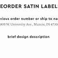 PPLR_HIDDEN_PRODUCT Reorder Previous Label Design - SATIN