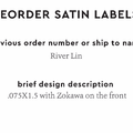 PPLR_HIDDEN_PRODUCT Reorder Previous Label Design - SATIN