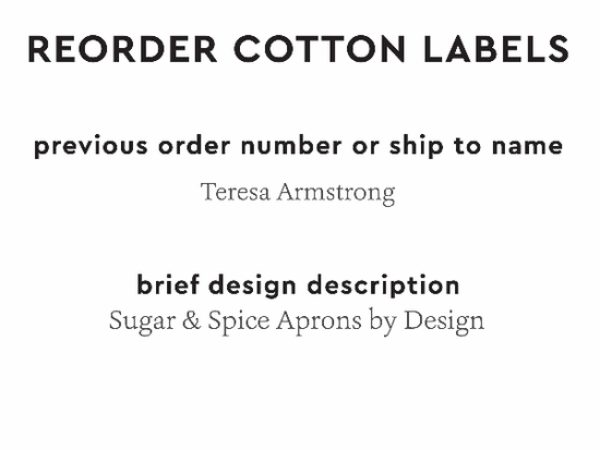 PPLR_HIDDEN_PRODUCT Reorder Previous Label Design - COTTON