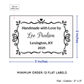 PPLR_HIDDEN_PRODUCT Swirl Accent Border (2"x3" Cotton - 12 labels/set)