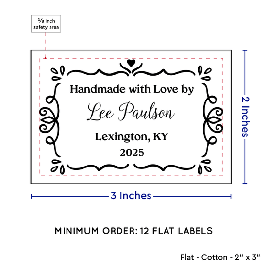 PPLR_HIDDEN_PRODUCT Swirl Accent Border (2"x3" Cotton - 12 labels/set)