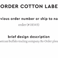 PPLR_HIDDEN_PRODUCT Reorder Previous Label Design - COTTON