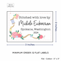 PPLR_HIDDEN_PRODUCT Thread and Flowers (2"x3" Cotton - 12 labels/set)