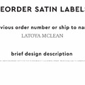 PPLR_HIDDEN_PRODUCT Reorder Previous Label Design - SATIN