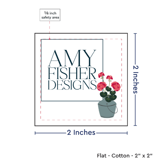 PPLR_HIDDEN_PRODUCT Print your Logo or Image on FLAT Cotton Tags