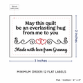 PPLR_HIDDEN_PRODUCT Double Heart Quote (2"x3" Cotton - 12 labels/set)