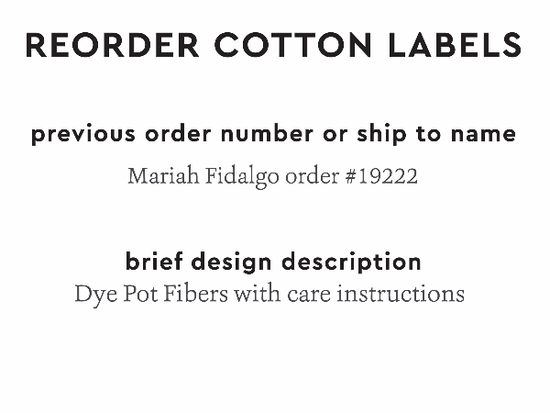 PPLR_HIDDEN_PRODUCT Reorder Previous Label Design - COTTON