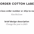 PPLR_HIDDEN_PRODUCT Reorder Previous Label Design - COTTON
