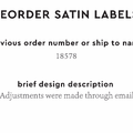 PPLR_HIDDEN_PRODUCT Reorder Previous Label Design - SATIN