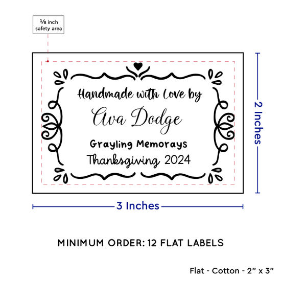 PPLR_HIDDEN_PRODUCT Swirl Accent Border (2"x3" Cotton - 12 labels/set)