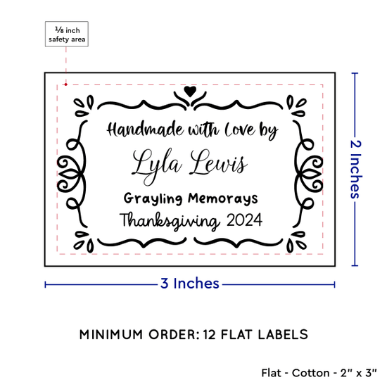 PPLR_HIDDEN_PRODUCT Swirl Accent Border (2"x3" Cotton - 12 labels/set)