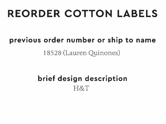 PPLR_HIDDEN_PRODUCT Reorder Previous Label Design - COTTON