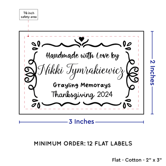 PPLR_HIDDEN_PRODUCT Swirl Accent Border (2"x3" Cotton - 12 labels/set)