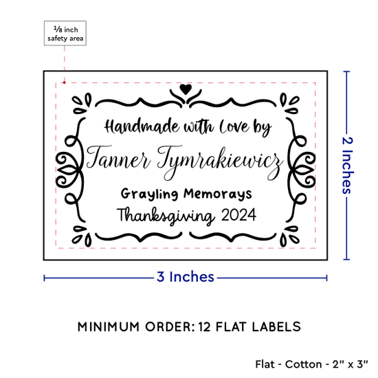 PPLR_HIDDEN_PRODUCT Swirl Accent Border (2"x3" Cotton - 12 labels/set)