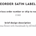 PPLR_HIDDEN_PRODUCT Reorder Previous Label Design - SATIN