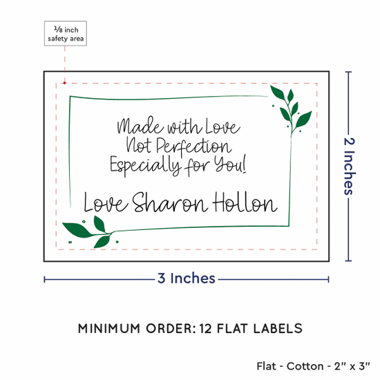 PPLR_HIDDEN_PRODUCT Leaf Quote (2"x3" Cotton - 12 labels/set)