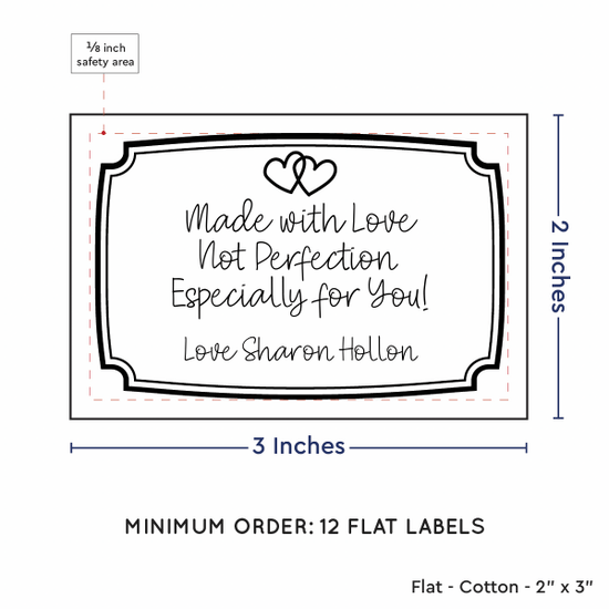 PPLR_HIDDEN_PRODUCT Frame Quote (2"x3" Cotton - 12 labels/set)