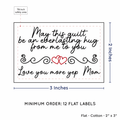 PPLR_HIDDEN_PRODUCT Double Heart Quote (2"x3" Cotton - 12 labels/set)