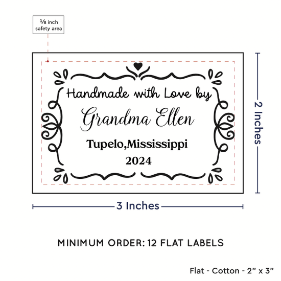 PPLR_HIDDEN_PRODUCT Swirl Accent Border (2"x3" Cotton - 12 labels/set)