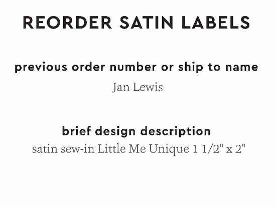 PPLR_HIDDEN_PRODUCT Reorder Previous Label Design - SATIN