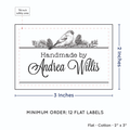PPLR_HIDDEN_PRODUCT Winter Bird (2"x3" Cotton - 12 labels/set)