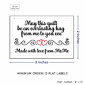 PPLR_HIDDEN_PRODUCT Double Heart Quote (2"x3" Cotton - 12 labels/set)