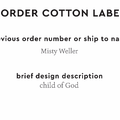 PPLR_HIDDEN_PRODUCT Reorder Previous Label Design - COTTON