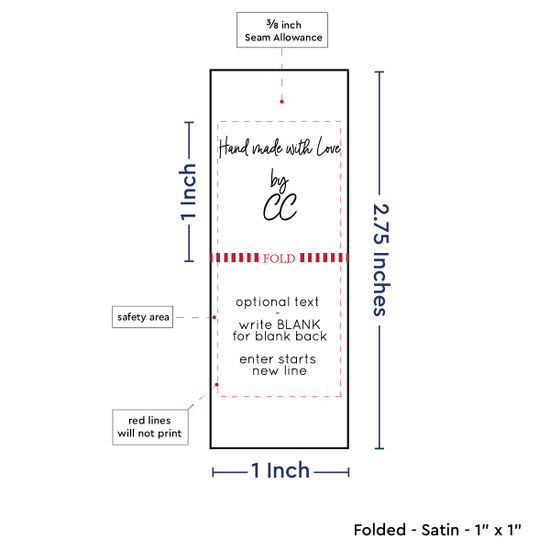 PPLR_HIDDEN_PRODUCT Handmade Square (1" wide - Satin)