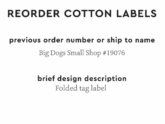 PPLR_HIDDEN_PRODUCT Reorder Previous Label Design - COTTON