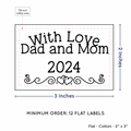 PPLR_HIDDEN_PRODUCT Double Heart Border (2"x3" Cotton - 12 labels/set)