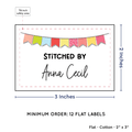 PPLR_HIDDEN_PRODUCT Colorful Banner (2"x3" Cotton - 12 labels/set)
