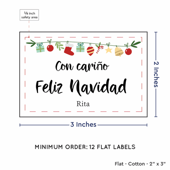PPLR_HIDDEN_PRODUCT Christmas Garland (2"x3" Cotton - 12 labels/set)