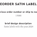 PPLR_HIDDEN_PRODUCT Reorder Previous Label Design - SATIN